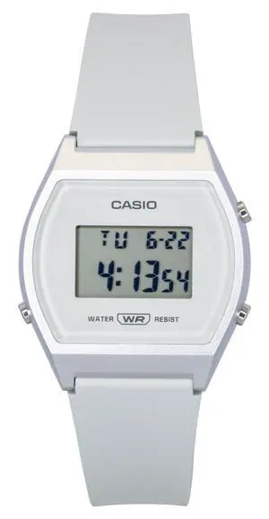 Casio Digital Resin Strap White Dial Quartz LW-204-7A Unisex Watch Casio Digital Resin Strap White Dial Quartz LW-204-7A Unisex Watch