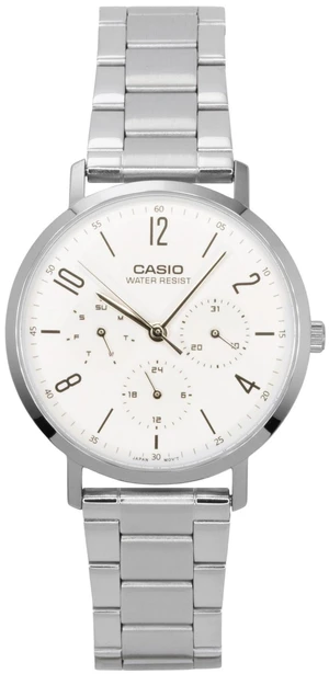 Casio Analog Stainless Steel White Dial Quartz MTP-VT06D-7B Men's Watch Casio Analog Stainless Steel White Dial Quartz MTP-VT06D-7B Men's Watch