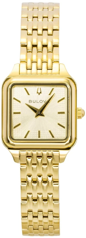 Bulova Sutton Square Gold Tone Stainless Steel Gold Dial Quartz 97L191 Women's Watch Bulova Sutton Square Gold Tone Stainless Steel Gold Dial Quartz 97L191 Women's Watch