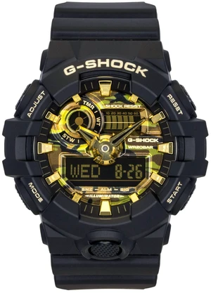 Casio GA700CF1A G-Shock GA-700 Series Analog and Digital Black Camo Watch Casio GA700CF1A G-Shock GA-700 Series Analog and Digital Black Camo Watch