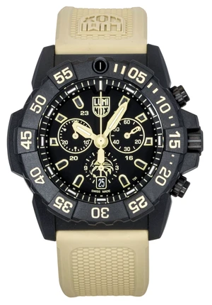 Luminox Navy Seal Chronograph Rubber Strap Black Dial Quartz Diver's XS.3590.NSF.2 200M Men's Watch Luminox Navy Seal Chronograph Rubber Strap Black Dial Quartz Diver's XS.3590.NSF.2 200M Men's Watch