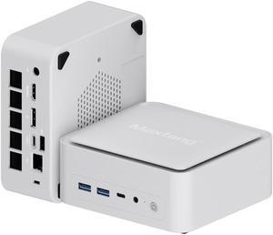 Maxtang Mini PC Intel Core i5-12450H [8C/12T Up to 4.4GHz], Dual DDR5 Ram, PCIe4.0 SSD, LAN(2.5GbE), Display with HDMI+DP+Thunderbolt4 Windows 11 Pro Shell White Barebone System