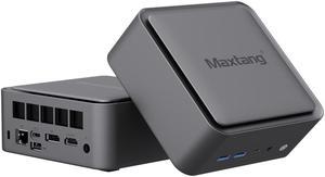 Maxtang Mini PC Intel Core i5-12450H [8C/12T Up to 4.4GHz], Dual DDR5 Ram,  PCIe4.0 SSD, LAN(2.5GbE), Display with HDMI+DP+Thunderbolt4 Windows 11 Pro Space Gray Barebone System