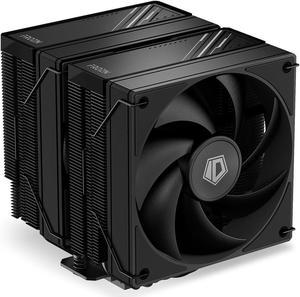 ID-COOLING FROZN A620 Black - 6.1" Height Black Dual-Tower Air CPU Cooler, 6×6mm Heatpipes, Dual 120x120x25mm FDB Fans, TDP 270W, Intel LGA1700/1851/1200/115X; AMD AM4/AM5 (154mm in Height)