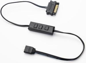 ID-COOLING RC-ARGB ARGB Controller 3-Pin Connector Support Multiple ARGB Devices  for PC Builds