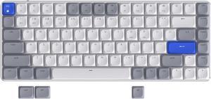 AUSDOM Wireless Bluetooth 75% Mechanical Keyboard: Compact Multi-Device Rechargeable Backlit Gaming Keyboard with 84-Key Layout, Low Profile Brown Switches for Windows/Mac/PC/Laptop