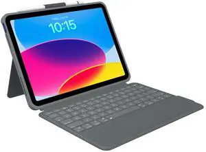 AUSDOM Foliokey10.9 Pro Keyboard Case for iPad 10th Generation:Bluetooth Rechargeable Keyboard Folio with Trackpad, Backlit Keys, Magnetically Detachable Design for iPad 10th & 11th (A16, 2025)