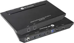 AV Access Conference Docking Station for Meeting Room, 4K Presentation Switch System Screen Mirroring, HDMI & USB-C 4K Input, Hybrid Conference System, 3 USB 3.0 Ports for Webcam and Speakerphone