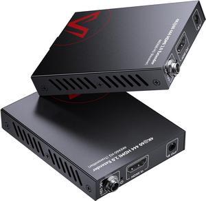 4K HDMI Extender up to 50m/164ft, HDMI Balun w/ 2-Way PoC & IR Control