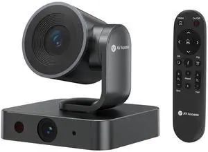 AV Access 4K Conference Room Camera, Dual Lens Cam(4K AI Tracking Cam and 1080P Panoramic Cam),3X Optical/5X Digital Zoom, 120° FOV, Auto Framing, Individuals Gallery, Works with Meet,Teams,Zoom