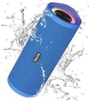 HEYSONG Portable Bluetooth Speaker, Waterproof Wireless Shower Outdoor Speakers, IPX7 Floating, 5000mAh, TF Card, Good Bass, Loud Sound for Beach, Pool, Kayak Accessories, Gifts for Men Women - Blue HEYSONG Portable Bluetooth Speaker, Waterproof Wireless Shower Outdoor Speakers, IPX7 Floating, 5000mAh, TF Card, Good Bass, Loud Sound for Beach, Pool, Kayak Accessories, Gifts for Men Women - Blue