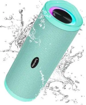 HEYSONG Portable Bluetooth Speaker, Waterproof Wireless Shower Speakers with Good Bass, IPX7 Floating, 5000mAh, TF Card, Loud Sound for Beach, Pool, Kayak Accessories, Gifts for Women, Girl-Mint Green HEYSONG Portable Bluetooth Speaker, Waterproof Wireless Shower Speakers with Good Bass, IPX7 Floating, 5000mAh, TF Card, Loud Sound for Beach, Pool, Kayak Accessories, Gifts for Women, Girl-Mint Green