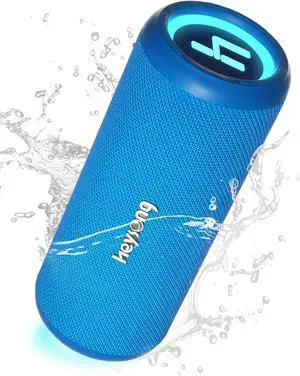 HEYSONG Bluetooth Speakers, Waterproof Portable Wireless Outdoor Speaker with 30W Loud Stereo Sound, Good Bass, IPX6 Speaker for Pool, Shower, Kayak, Beach Accessories, Gifts for Men - Blue HEYSONG Bluetooth Speakers, Waterproof Portable Wireless Outdoor Speaker with 30W Loud Stereo Sound, Good Bass, IPX6 Speaker for Pool, Shower, Kayak, Beach Accessories, Gifts for Men - Blue