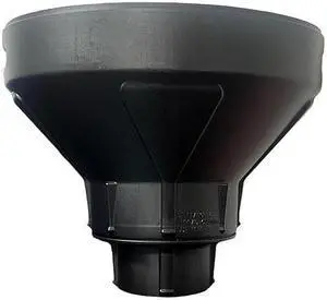 IPW Industries Inc, Heavy Duty Commercial Funnel, Large Mouth Funnel, Plastic Funnels for Gas Tank, Transmission Fluid, and Liquid, Wide Mouth Spill Free Funnel
