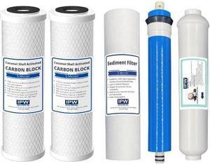 IPW Industries Inc. W-525 Replacement Water Filters Compatible with the Watts 5 Stage RO System