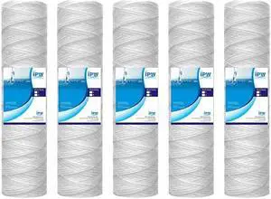 Compatible with Campbell 1ss Sediment Filter Cartridges, 5 Micron, 9 3/4" x 2.5", 5 Pack