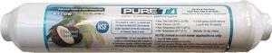 PURE T IL-10W-C-EZ38 REVERSE OSMOSIS IN-LINE CARBON FILTER 10 X 2 3/8 QUICK CONNECT ENDS