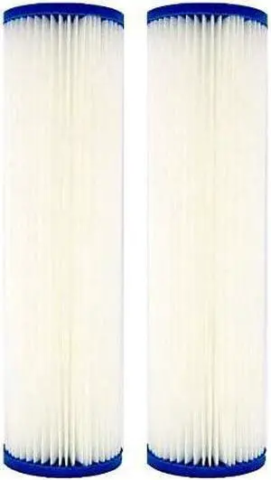 Pack of 2 Watts (WPC20-975) 9.75"X2.75" 20 Micron Pleated Sediment Filters