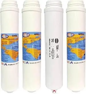 IPW Industries Inc-Omnipure ((1) Q5605 (2) Q5633 (1) 36 GPD) Membrane Replacement Sediment Carbon Filter Cartridge Set w/Membrane