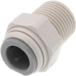 IPW Industries Inc-John Guest - Acetal Male Connector Quick Connect Fitting 1/2" OD/ 1/2" NPT | PI011624S