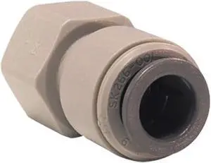 IPW Industries Inc-John Guest - Acetal Female Flare Connector Quick Connect Fitting 5/16" OD / 1/4" FFL / PM4508F4S