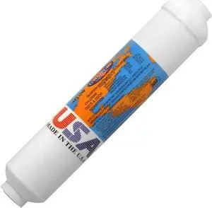 IPW Industries Inc-Omnipure - (K2533-KK) - 10" x 2" T40 GAC Coconut Carbon Inline Filter 3/8" OD Quick Connect/Single