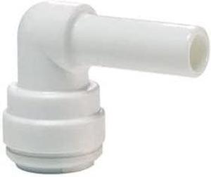 IPW Industries Inc-John Guest - Acetal Plug In Stem Elbow Quick Connect Fitting 3/8" OD / 1/4" OD/Single - (CI221208W)