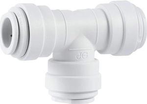 John Guest Speedfit 1/4 Inch Union Tee Connector, Push to Connect Plastic Plumbing Fitting, PP0208WP