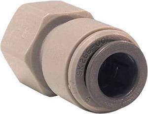 IPW Industries Inc-John Guest - Acetal Faucet Connector Quick Connect Fitting 7/16  UNS / 1/4 OD/Grey CI3208U7S