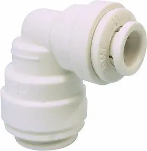 John Guest Speedfit PP211208W 3/8OD - 1/4OD Reducing Elbow, 10-Pack