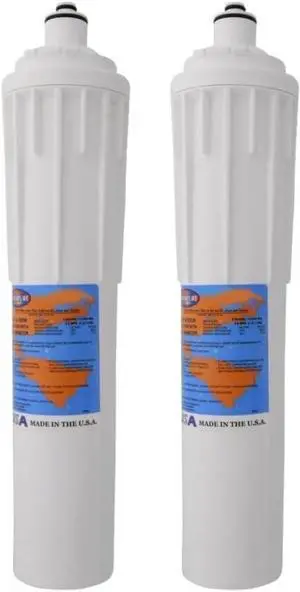 IPW Industries Inc-Omnipure - (ELF XL 10M-P) - 15" x 4" ELF XL-Series 10 Micron Carbon Block Filter with Phosphate; Scale Inhibitor 2 Pack
