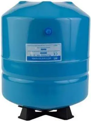 IPW Industries Inc-Watts-FRO-132-BL Metal Tank for RO Storage, 12 IN x 16 IN, 4 Gallon Capacity, 1/4 IN NPT, Blue