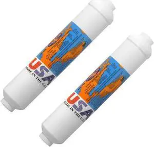 IPW Industries Inc-Omnipure - (K2533-JJ) - 10" x 2" T40 GAC Coconut Carbon Inline Filter 2 Pack