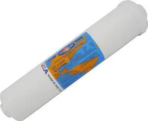 IPW Industries Inc-Omnipure - (K5605-JJ) - 12" x 2.5" Sediment Inline Filter - 5 Micron 1/4" OD Quick Connect