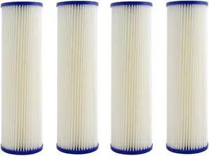 IPW Industries Inc. R30 Compatible Pleated Polyester Filter Cartridge, 9-3/4" x 2-5/8", 30 Microns - Pack of 4