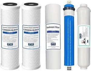 PuROLine Compatible Filter for PL50T50 Five Stage PL-5000 RO System w/ 36 GPD by IPW Industries Inc.