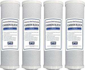 Premium Countertop Water Replacement Filter compatible for Ecosoft For Use In the Countertop Ecosoft Water Filters, Pack of 4