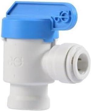IPW Industries Inc-John Guest - Polypropylene Tank Ball Valve 1/4" NPT / 3/8" OD - PPSV501222W