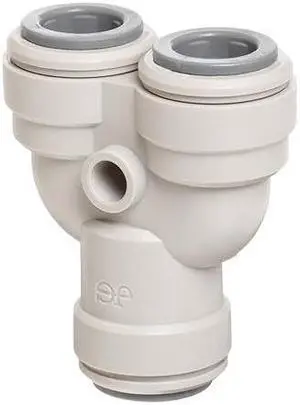 John Guest Acetal Copolymer Tube Fitting, Two-Way Divider, 1/2" Tube OD (Pack of 5)