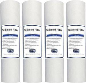 IPW Industries Inc. Pack of 4 Sediment Filters 1 Micron Compatible to 9534-40 EC110 Cartridges