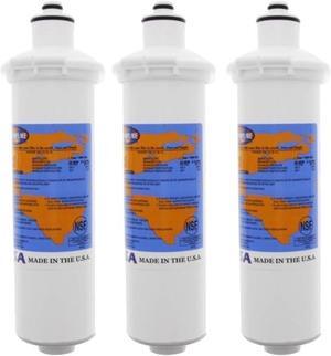 IPW Industries Inc-Omnipure - (E5520-P) - 10" x 2.5" E-Series 1 Micron Carbon Block & 2 oz. Phosphate Filter - Scale Inhibitor; Cyst Reduction 3 Pack