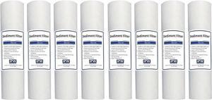 IPW Industries Inc. EV953440 EC110 Compatible Cartridges - 10" x 2.5" 1 Micron Sediment Filters - Pack of 8