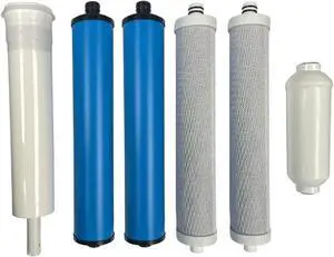 IPW Industries Inc. Reverse Osmosis Annual Filter Set Compatible with Microline 435 RO Pre- and Post- filters and Membrane