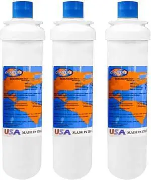 IPW Industries Inc-Omnipure - (L10HMLC) - L-Series 10" x 2.5" Twist Off Carbon Block Filter 1 Micron 3 Pack
