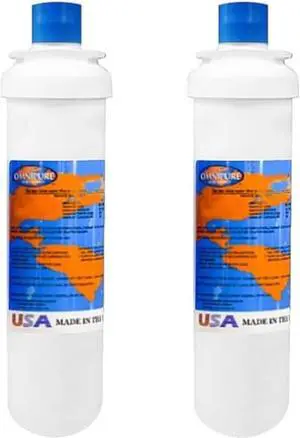 IPW Industries Inc-Omnipure - (L5551)- L-Series 10" x 2.5" Twist Off 1/2 Sediment & 1/2 GAC Filter 2 Pack