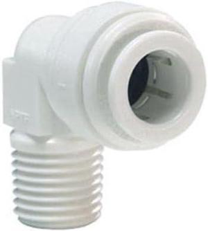 IPW Industries Inc-John Guest - Acetal Fixed Elbow Quick Connect Fitting 1/4" OD / 3/8" NPT /(CI480823W)