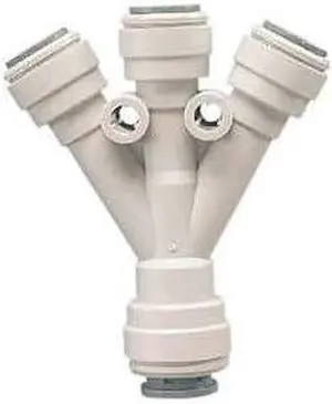 IPW Industries Inc-John Guest - Acetal Three-Way Divider Fitting 3/8" OD x 3/8" OD/Single - (PI491212S)