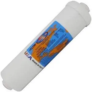 IPW Industries Inc-Omnipure - (K5533-JJ) - 10" x 2.5" T40 GAC Coconut Carbon Inline Filter 1/4" OD Quick Connect