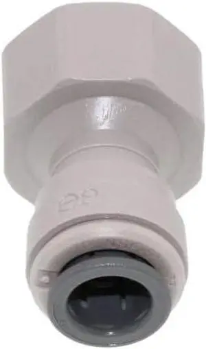 IPW Industries Inc-John Guest - Acetal Female Connector Quick Connect Fitting 3/8" OD / 1/2" BSPT (Coned Shape) / British Standard Pipe Thread (BSPT) PI451214CS