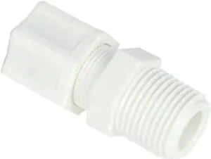 Jaco Enterprises 1/2inch OD Tube x 1/2inch MPT Polypropylene Male Connector